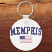 Memphis Amerikaanse vlag Sleutelhanger (Voorkant)