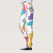 Memphis Art: Grunge oppervlakteontwerp Leggings (Links)
