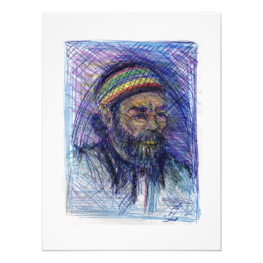 Memphis Artist 2 Print White Framing Foto Afdruk (Voorkant)