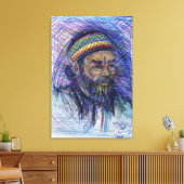 Memphis Artist Wrapped Canvas (Insitu (Woonkamer))