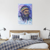 Memphis Artist Wrapped Canvas Afdruk (Insitu (Slaapkamer))