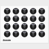 Memphis Basketbal We willen alle rook Ronde Sticker (Vel)