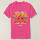 Memphis Beale Street Blues Music  Guitar Mu T-shirt (Design voorkant)