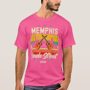Memphis Beale Street Blues Music  Guitar Mu T-shirt
