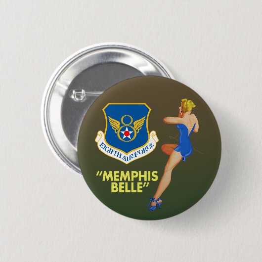"Memphis Belle" 8e luchtmacht Ronde Button 5,7 Cm (Voorkant /achterkant)