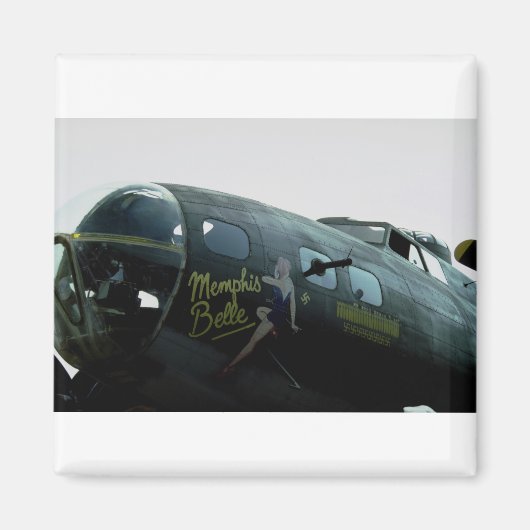 Memphis Belle, neuskunst Magneet (Voorkant)