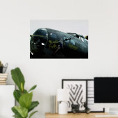 Memphis Belle, neuskunst Poster (Thuiskantoor)