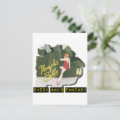 Memphis Belle Pin Up Briefkaart (Staand voorkant)