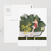 Memphis Belle Pin Up Briefkaart (Voorkant / Achterkant)