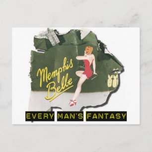 Memphis Belle Pin Up Briefkaart