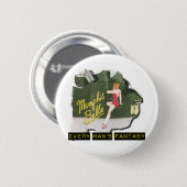 Memphis Belle Pin Up Ronde Button 5,7 Cm (Voorkant /achterkant)