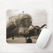 Memphis Belle Sepia Mousepad Muismat (Met muis)