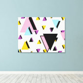Memphis benigne canvas afdruk (Insitu (Houten vloer))