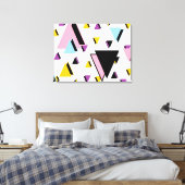 Memphis benigne canvas afdruk (Insitu (Slaapkamer))