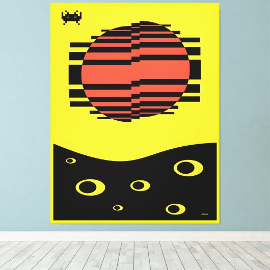 Memphis Bitossi Droom Canvas Afdruk (Insitu (Houten vloer))