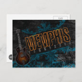 Memphis Blues Guitar Briefkaart (Voorkant / Achterkant)
