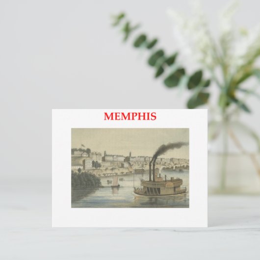 memphis briefkaart (Staand voorkant)