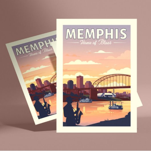  Memphis Briefkaart