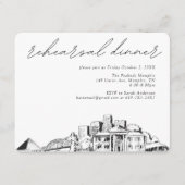 Memphis bruiloft repetitie uitnodigen behuizing Ka Informatiekaartje (Voorkant)