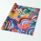 Memphis-cadeaupapier Cadeaupapier (Uitgerold)