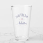 "Memphis– Cheers to 1819 & the Bluff City" Glas (Achterkant)