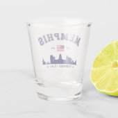 "Memphis– Cheers to 1819 & the Bluff City" Shot Glas (Achterkant)