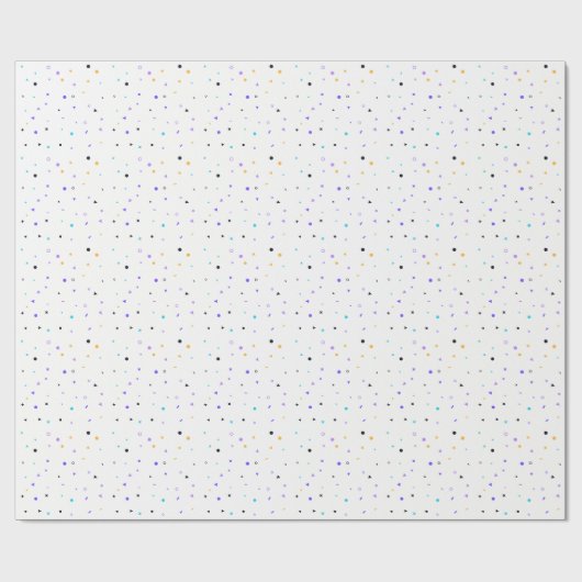 Memphis Confetti Naadloos Patroon Cadeaupapier (Vlak)