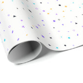 Memphis Confetti Naadloos Patroon Cadeaupapier (Rol Hoek)