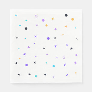 Memphis Confetti Naadloos Patroon Servet
