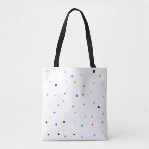 Memphis Confetti Naadloos Patroon Tote Bag