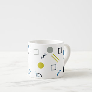 Memphis, cool, trendy, moderne geometrische kunst espresso kop