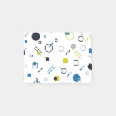Memphis, cool, trendy, moderne geometrische kunst post-it® notes (Voorkant)