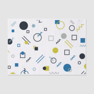 Memphis, cool, trendy, moderne geometrische kunst tissuepapier