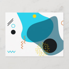 Memphis, cool, trendy, urban, moderne illustratie briefkaart