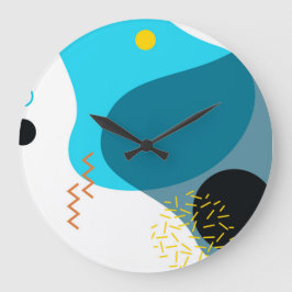 Memphis, cool, trendy, urban, moderne illustratie grote klok