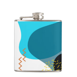 Memphis, cool, trendy, urban, moderne illustratie heupfles