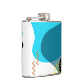 Memphis, cool, trendy, urban, moderne illustratie heupfles (Rechts)