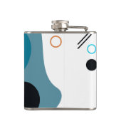 Memphis, cool, trendy, urban, moderne illustratie heupfles (Achterkant)