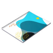 Memphis, cool, trendy, urban, moderne illustratie notitieboek (Linkerzijde)