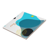 Memphis, cool, trendy, urban, moderne illustratie tegeltje (Zijkant)