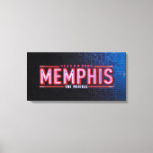 MEMPHIS - De muziekLogo Canvas Afdruk (Voorkant)