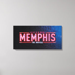 MEMPHIS - De muziekLogo Canvas Afdruk