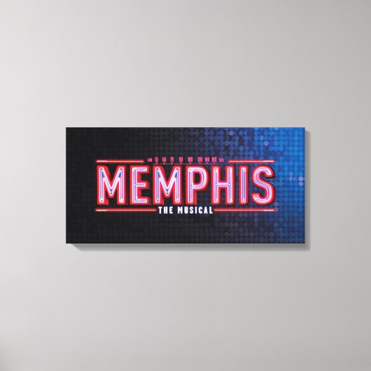 MEMPHIS - De muziekLogo Canvas Afdruk (Voorkant)