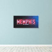 MEMPHIS - De muziekLogo Canvas Afdruk (Insitu (Houten vloer))