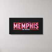 MEMPHIS - De muziekLogo Canvas Afdruk (Voorkant)