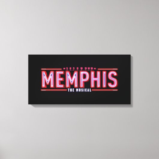 MEMPHIS - De muziekLogo Canvas Afdruk (Voorkant)
