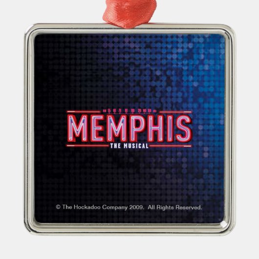 MEMPHIS - De muziekLogo Metalen Ornament (Voorkant)