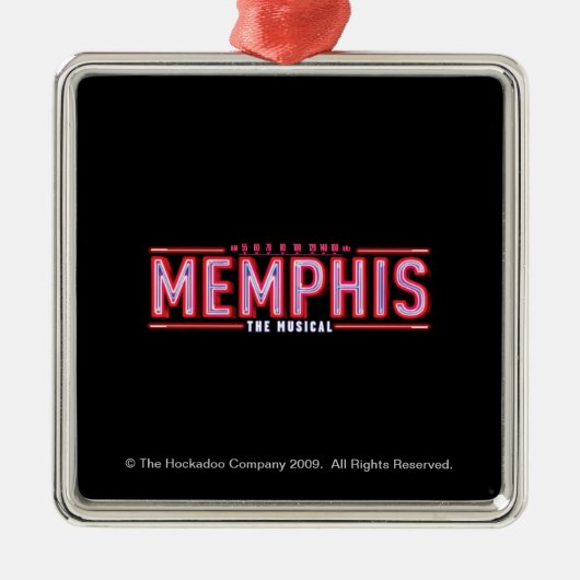MEMPHIS - De muziekLogo Metalen Ornament (Voorkant)