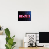 MEMPHIS - De muziekLogo Poster (Thuiskantoor)