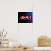 MEMPHIS - De muziekLogo Poster (Keuken)